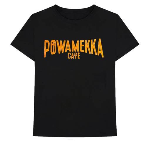 alkuun Vlone tupac powamekka cafe musta t-paita miehet 24N0194