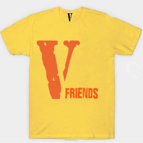 alkuun Vlone v friends t-paita miehet 24N0315