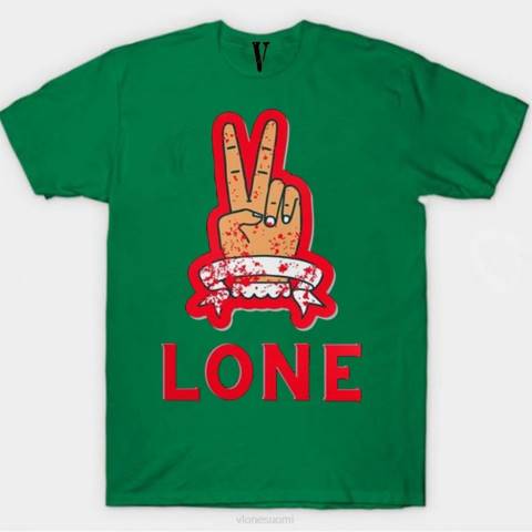 alkuun Vlone v yksinäinen hauska lahja t-paita miehet 24N0297
