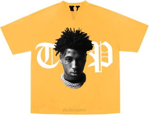 alkuun Vlone youngboy nba peace tuskin keltainen tee miehet 24N0239