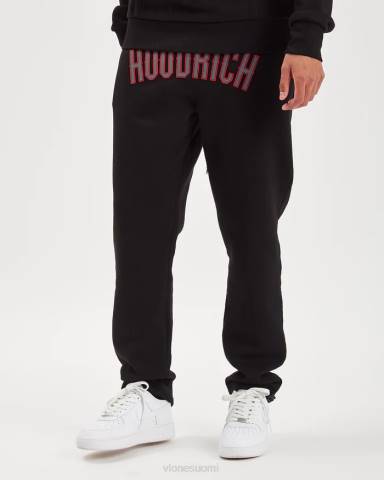 pohja Vlone og essence joggers musta/litsi/rautaportti miehet 24N0374